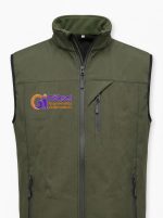 Göksel Softshell İçi Polar Rüzgar Geçirmez İş Yeleği - Haki Yeşili - Görsel 3