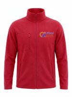 Profesyonel Dik Yaka Fermuarlı Polar Ceket (Kırmızı)