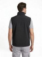 Göksel Softshell İçi Polar Rüzgar Geçirmez İş Yeleği - Siyah - Görsel 5