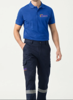 Göksel Classic Polo Yaka Tişört – Terletmeyen Kumaş, Dayanıklı İş & Personel Tişörtü (Mavi) - Görsel 4