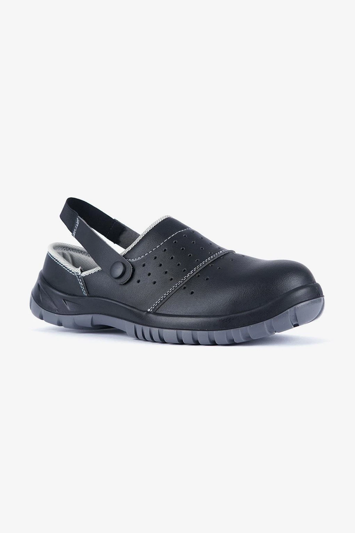 -12179431673-33141622-sw1200sh1800 Mekap 210 Slipper Jeriko S1 Koruyucu İş Terliği Siyah Hafif Rahat Model - Görsel 1
