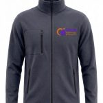 Profesyonel Dik Yaka Fermuarlı Polar Ceket (Gri)