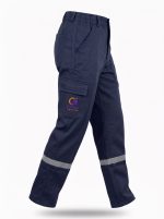 Göksel İş Güvenliği %100 Pamuk 7/7 Gabardin Reflektörlü Kışlık İş Pantolonu – Lacivert - Görsel 4