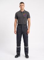 Göksel İş Güvenliği %100 Pamuk 7/7 Gabardin Reflektörlü Kışlık İş Pantolonu – Siyah - Görsel 5
